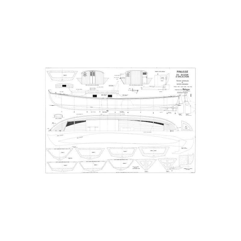 Plan du bateau Pinasse