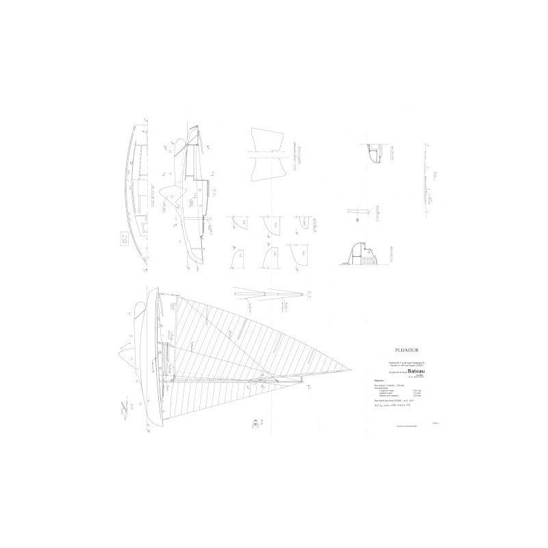 Plan du bateau Plijadur