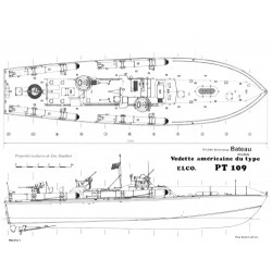 Plan du bateau Pt 109