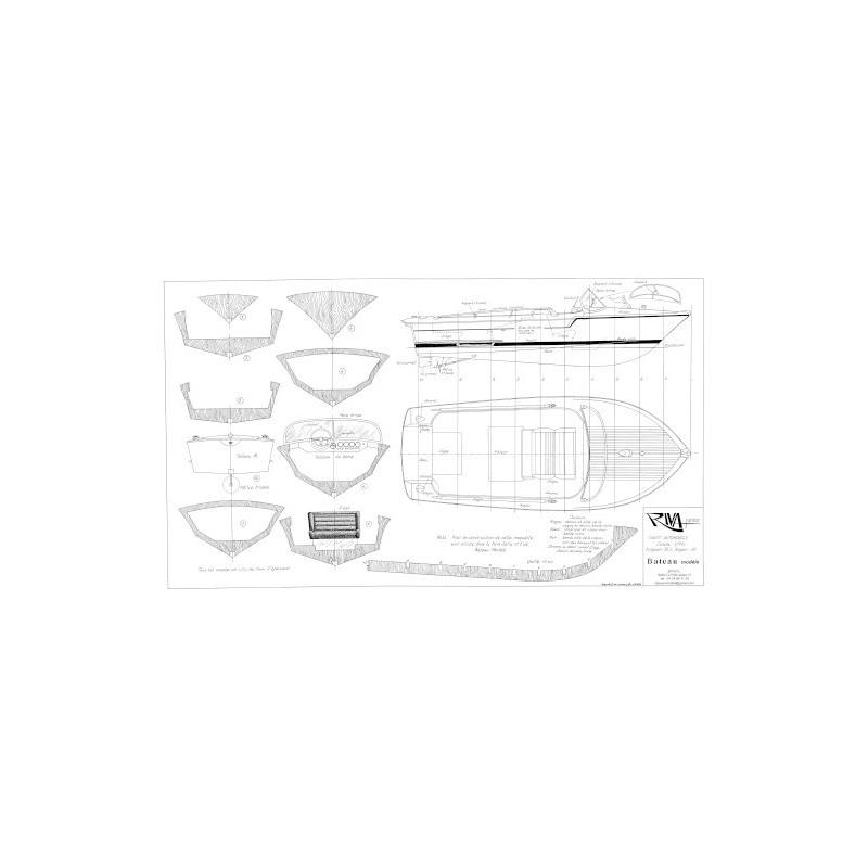Plan du bateau Riva Junior