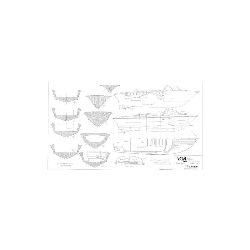 Plan du bateau Riva Rudy