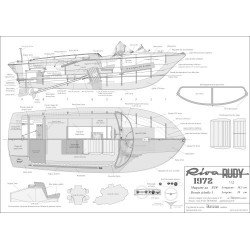 Plan du bateau Riva Rudy 1972