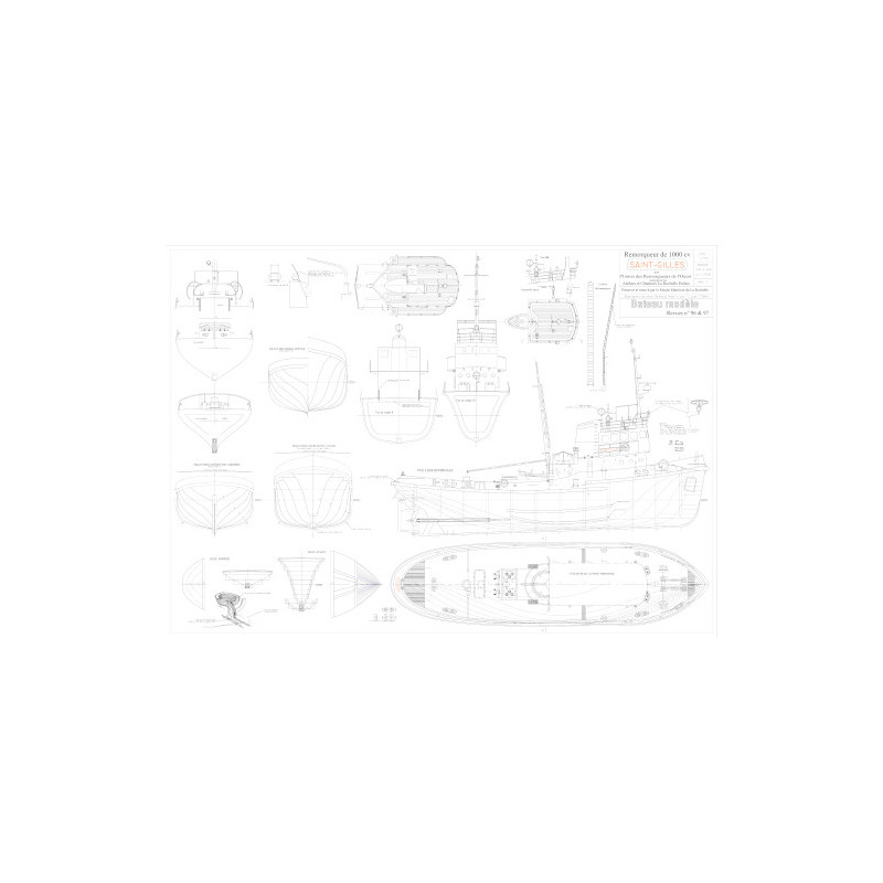Plan du bateau Saint Gilles