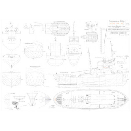Plan du bateau Saint Gilles