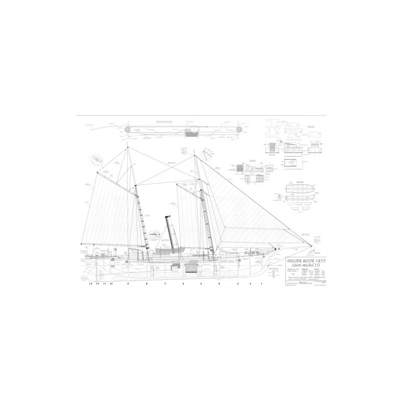 Plan du bateau Saint Michel