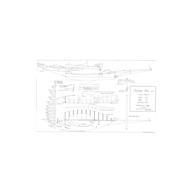 Plan du bateau Sand Bagger