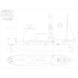 Plan du bateau Sandettie