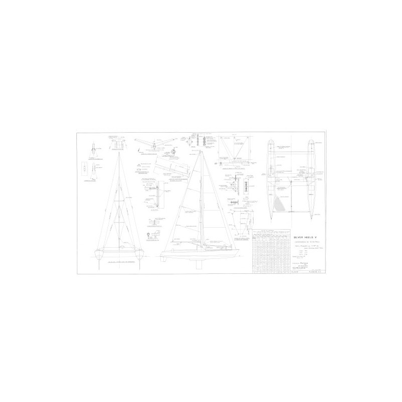 Plan du bateau Silver Heels