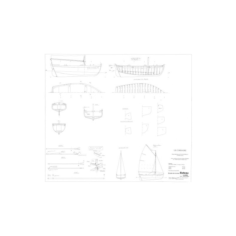 Plan du bateau Sloup Corsaire
