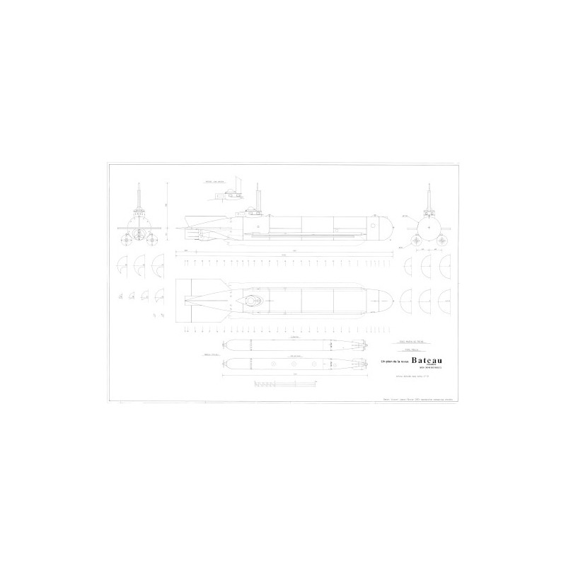 Plan du bateau Sous-Marin De Poche Type Molch