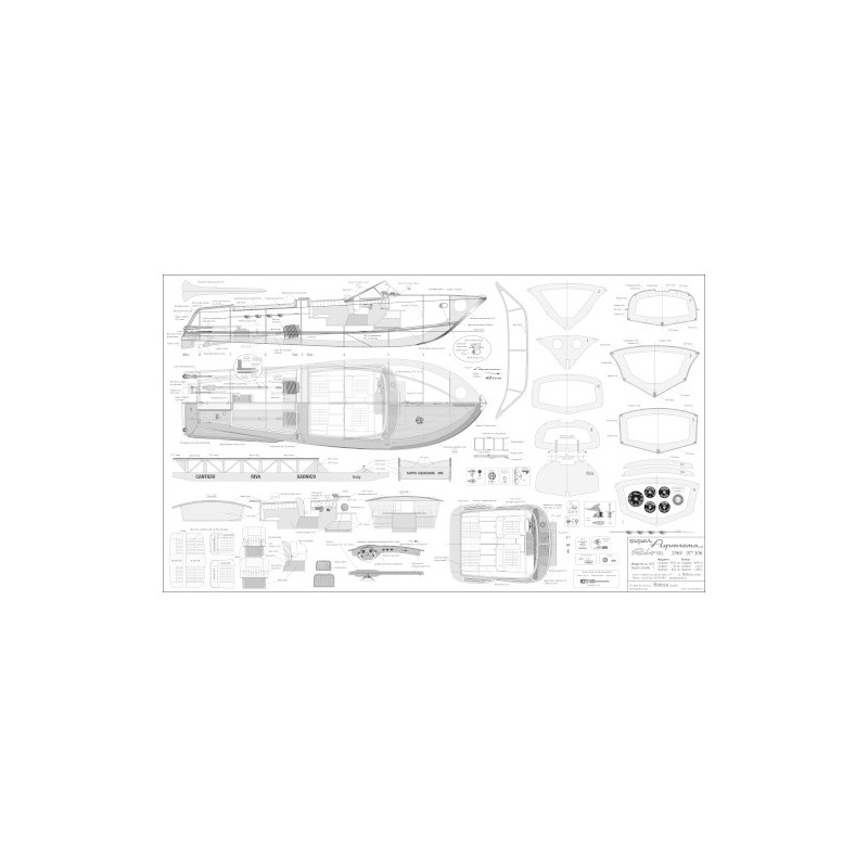 Plan du bateau Super Aquarama Riva 1969