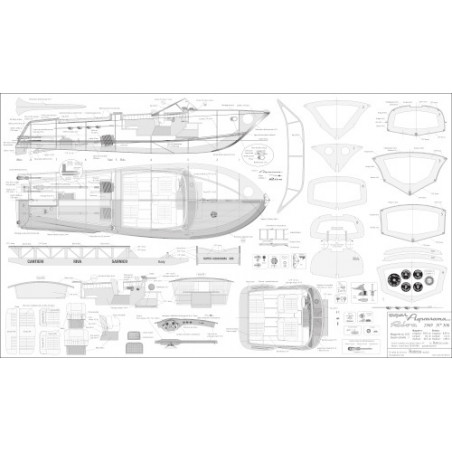 Plan du bateau Super Aquarama Riva 1969