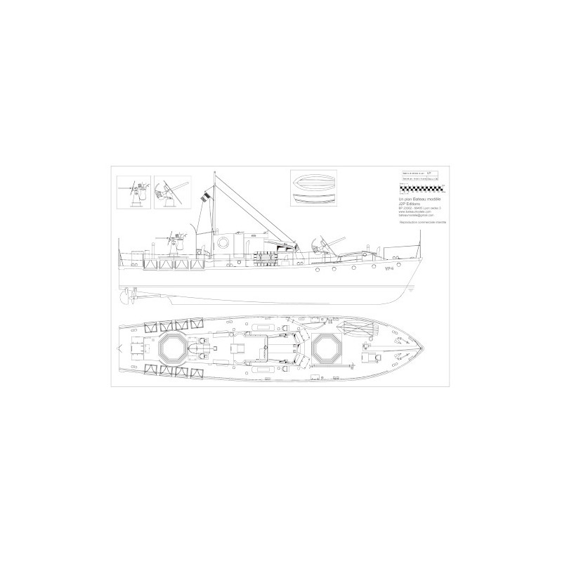Plan du bateau Vedette Vp4