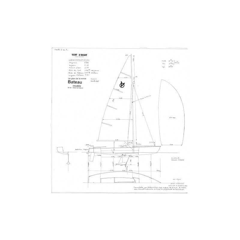 Plan du bateau Vent D'Ouest