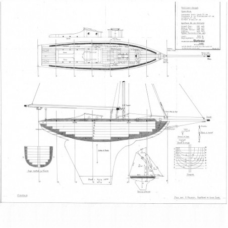 Plan du bateau Voilier Jouet