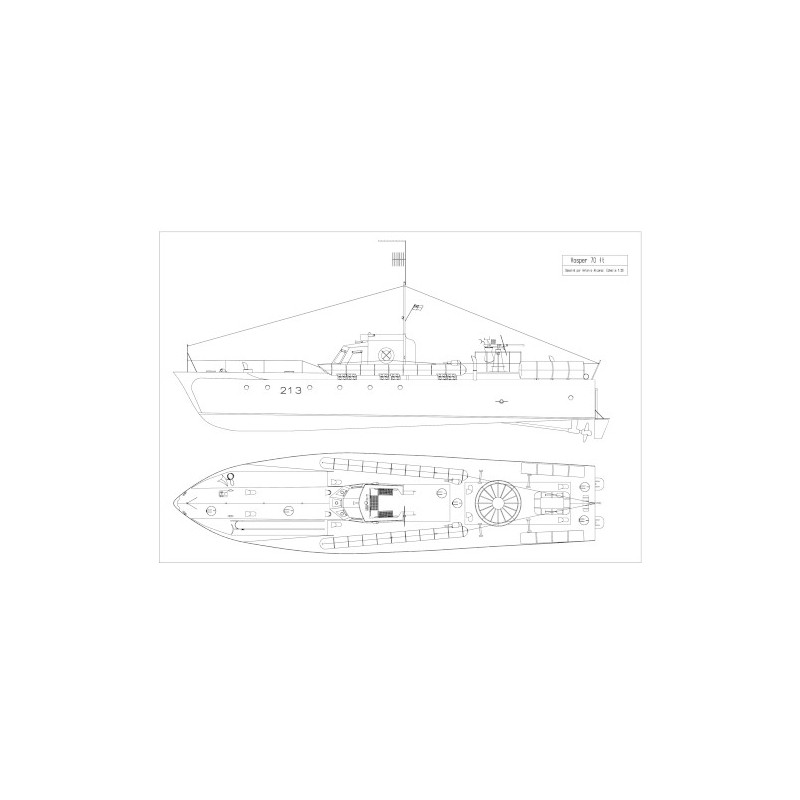Plan du bateau Vosper