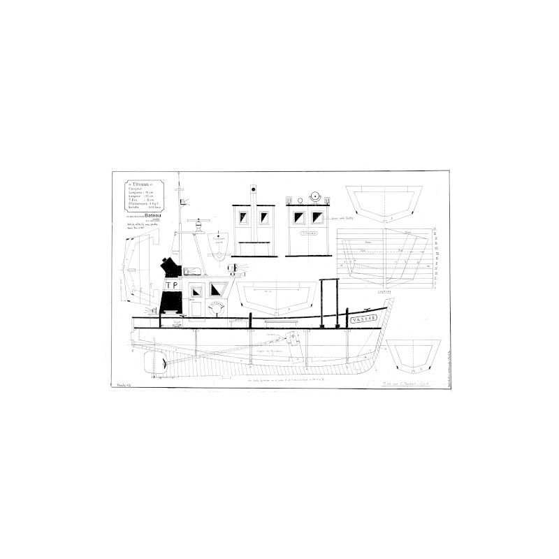 Plan du bateau Titouan