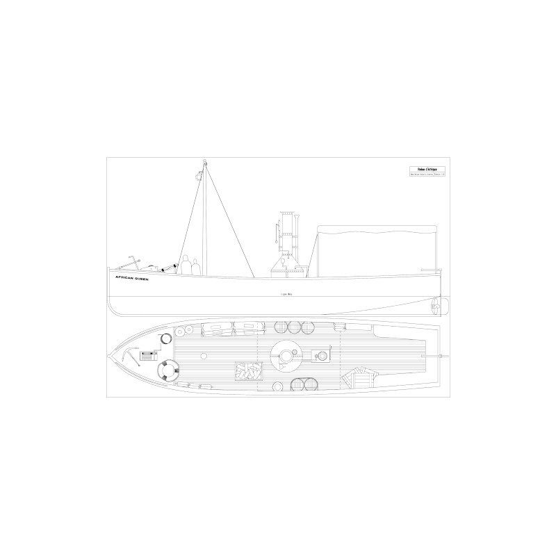 Plan du bateau Reine D'Afrique