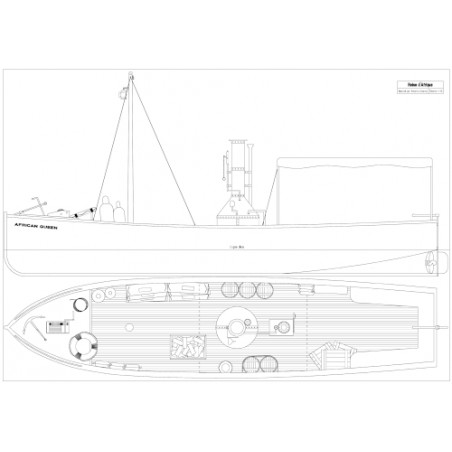 Plan du bateau Reine D'Afrique