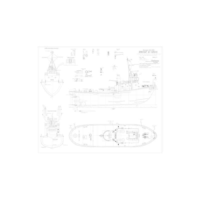 Plan du bateau Brehat