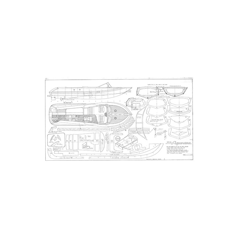 Plan du bateau Aquarama 1-10