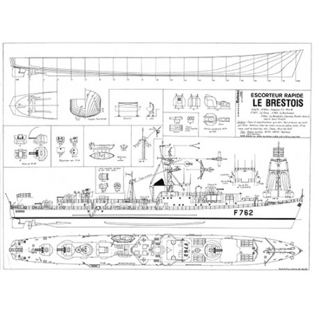 Plan du bateau Escorteur Rapide