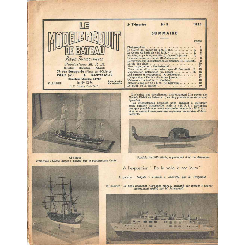 Sommaire Modèle Réduit Bateau 8