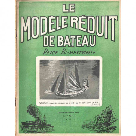 Couverture Modèle Réduit Bateau 26