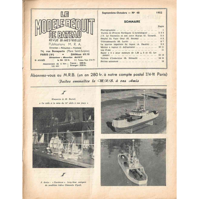 Sommaire Modèle Réduit Bateau 48