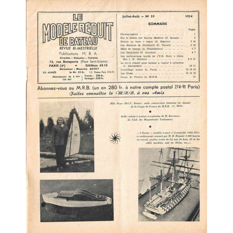 Sommaire Modèle Réduit Bateau 59