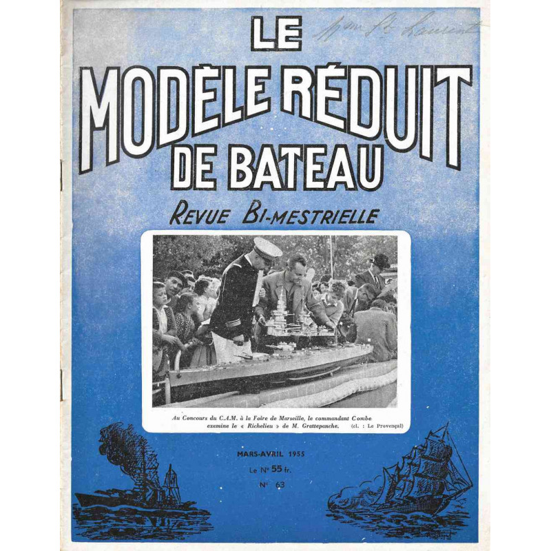 Couverture Modèle Réduit Bateau 63