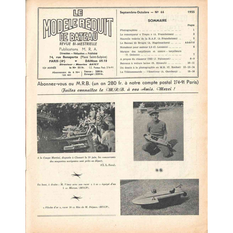 Sommaire Modèle Réduit Bateau 66