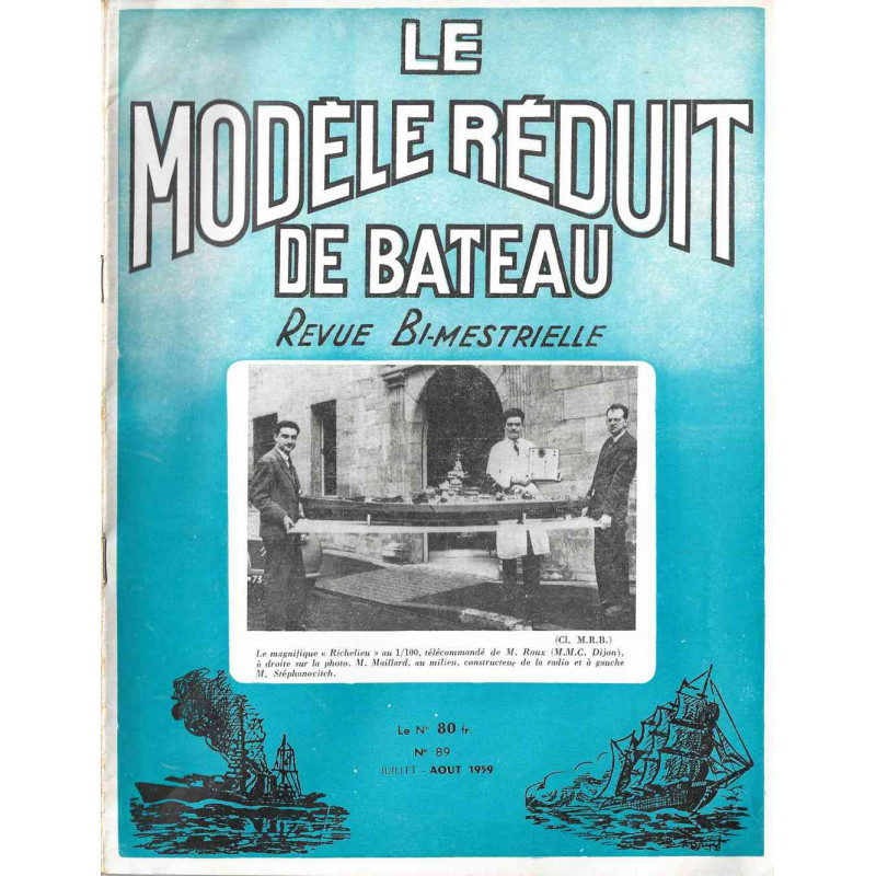 Couverture Modèle Réduit Bateau 89