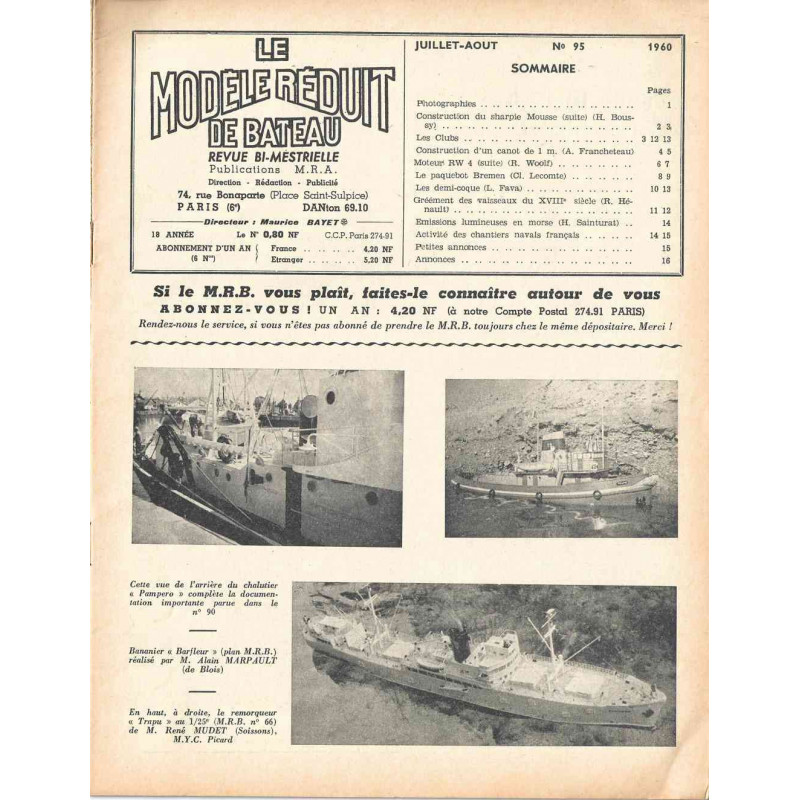 Sommaire Modèle Réduit Bateau 95