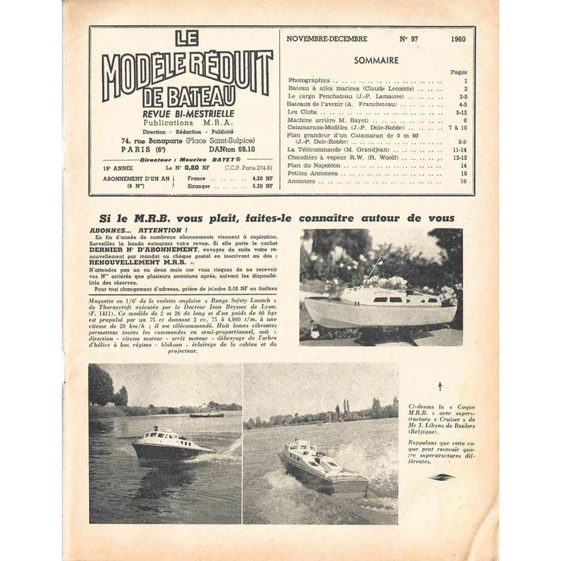 Sommaire Modèle Réduit Bateau 97