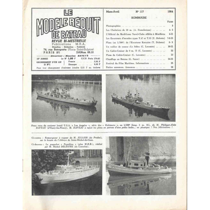 Sommaire Modèle Réduit Bateau 117
