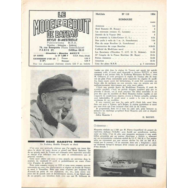 Sommaire Modèle Réduit Bateau 118