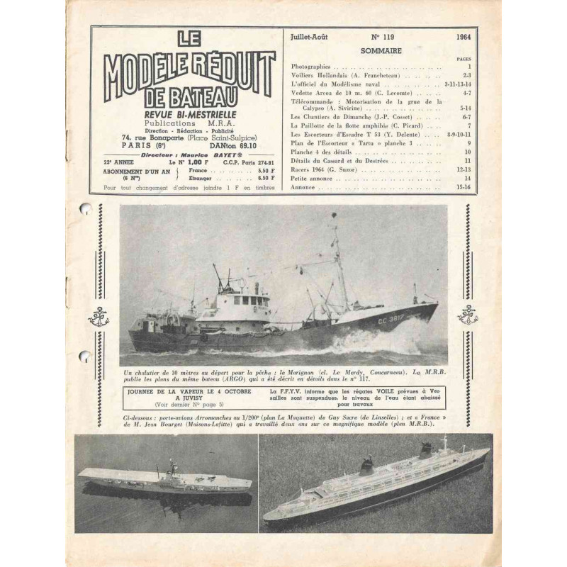 Sommaire Modèle Réduit Bateau 119