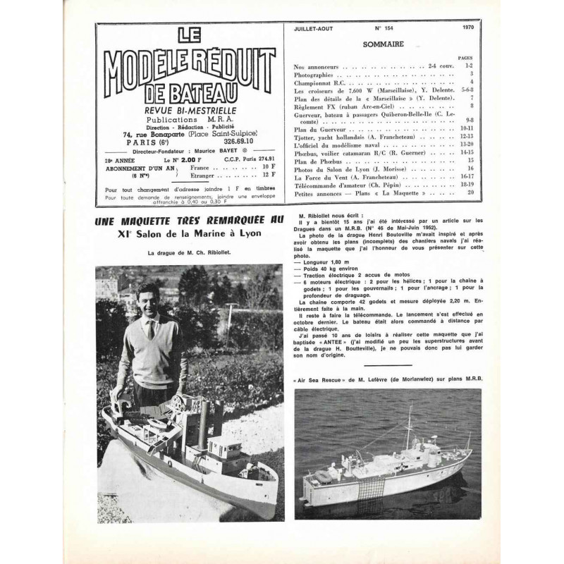 Sommaire Modèle Réduit Bateau 154
