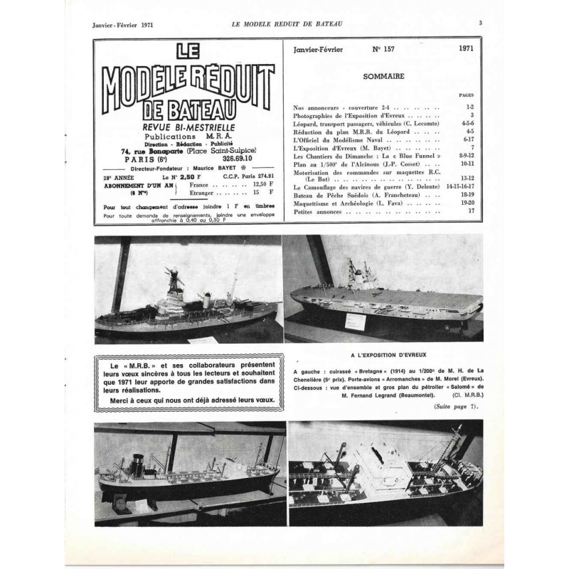 Sommaire Modèle Réduit Bateau 157