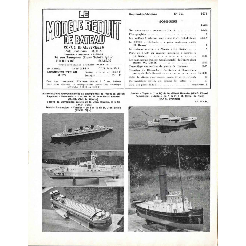 Sommaire Modèle Réduit Bateau 161