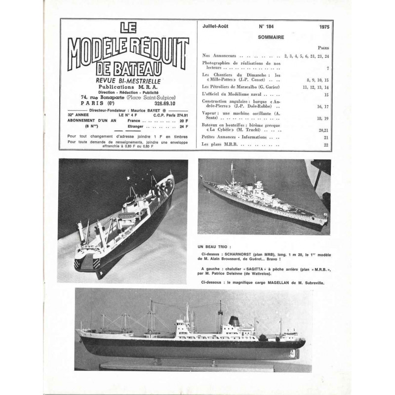 Sommaire Modèle Réduit Bateau 184