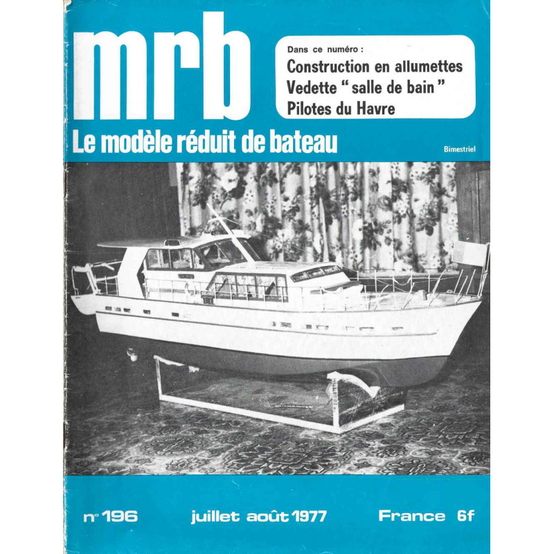 Couverture Modèle Réduit Bateau 196