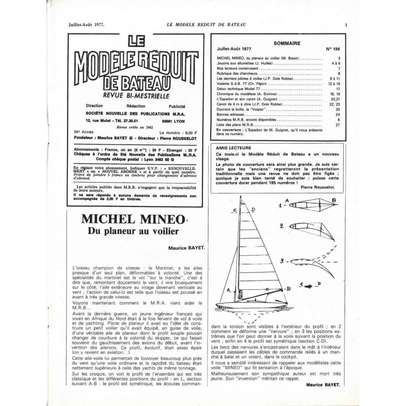 Sommaire Modèle Réduit Bateau 196