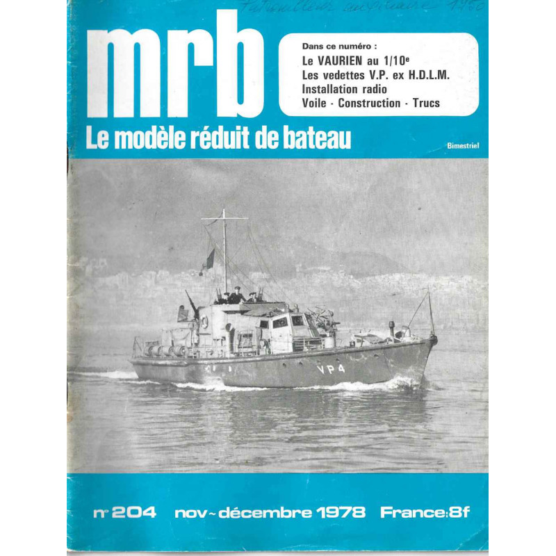 Couverture Modèle Réduit Bateau 204