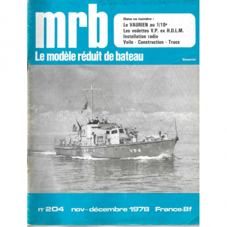 Couverture Modèle Réduit Bateau 204