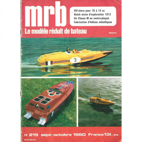 Couverture Modèle Réduit Bateau 215