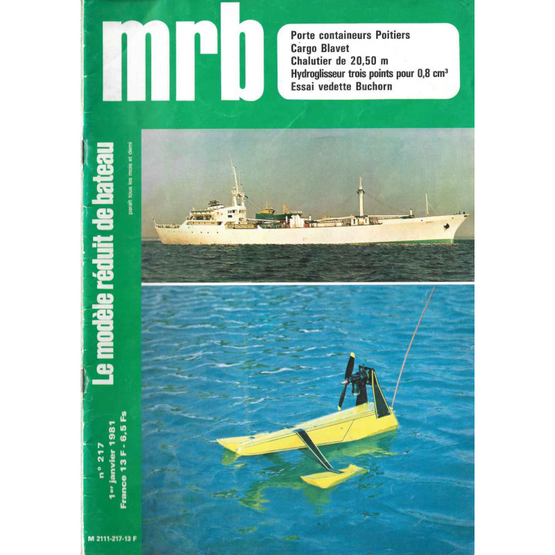 Couverture Modèle Réduit Bateau 217
