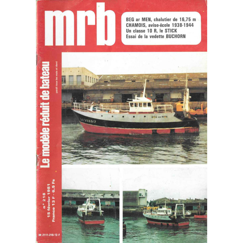 Couverture Modèle Réduit Bateau 218