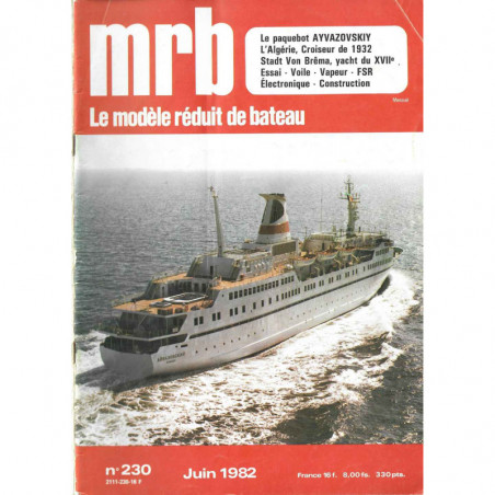 Couverture Modèle Réduit Bateau 230